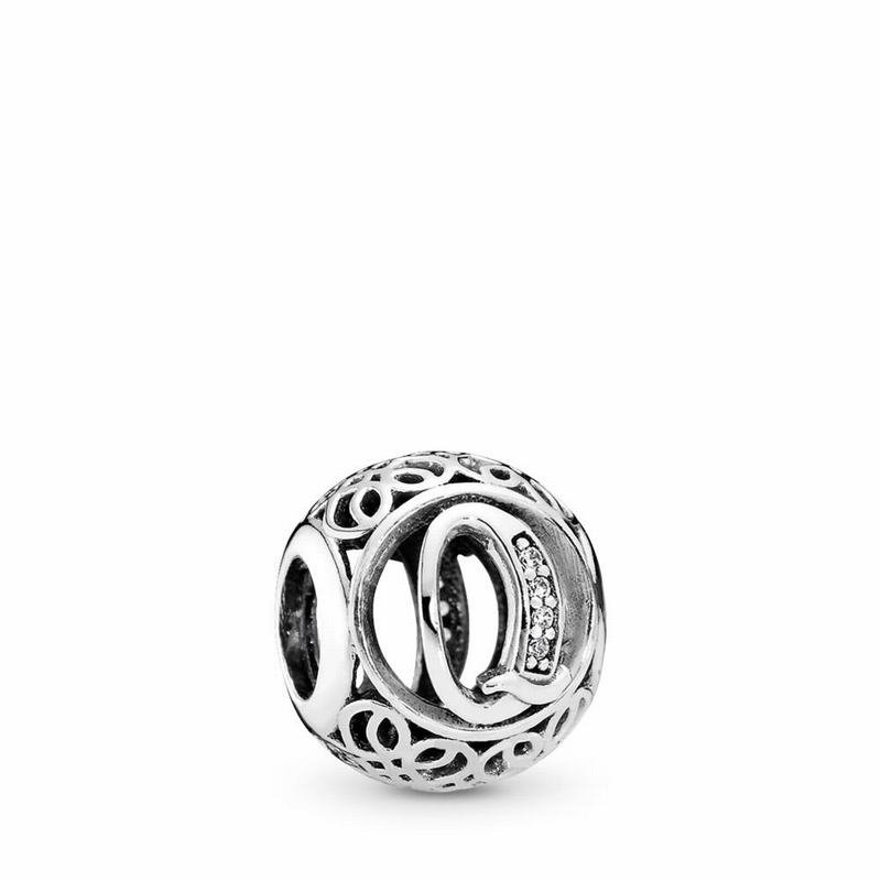 Pandora Australia Vintage Q Charm - Sterling Silver | VPWCJY523